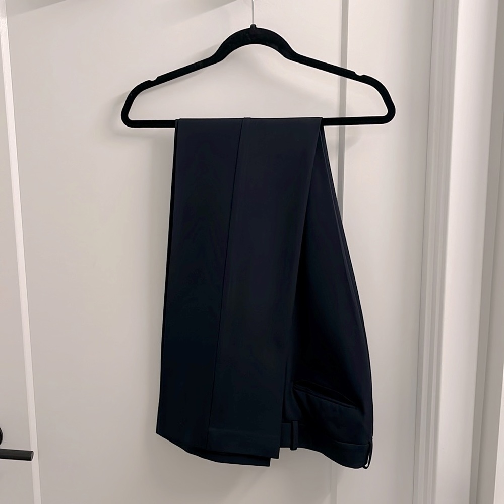 Ann Taylor Fitted Trousers, 8T, Navy